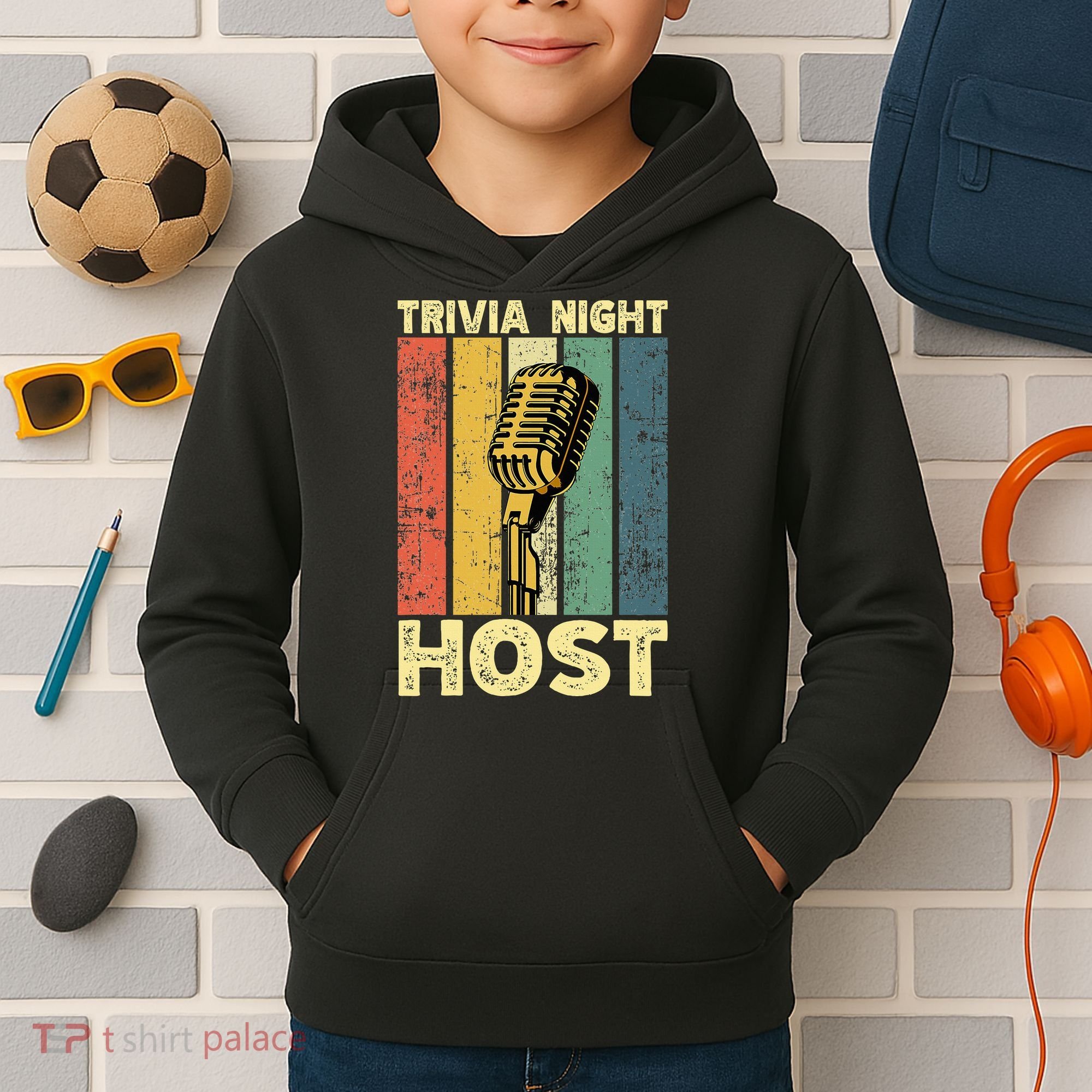 Trivia Night For Trivia Night Emcee Player Host Game Night Kids Hoodie