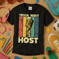 Trivia Night For Trivia Night Emcee Player Host Game Night Kids T-Shirt thumb 3