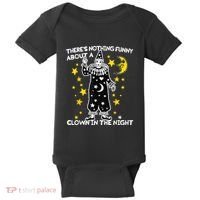 ThereS Nothing Funny About A Clown In The Night Baby Bodysuit thumb 0