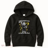 ThereS Nothing Funny About A Clown In The Night Kids Hoodie thumb 0