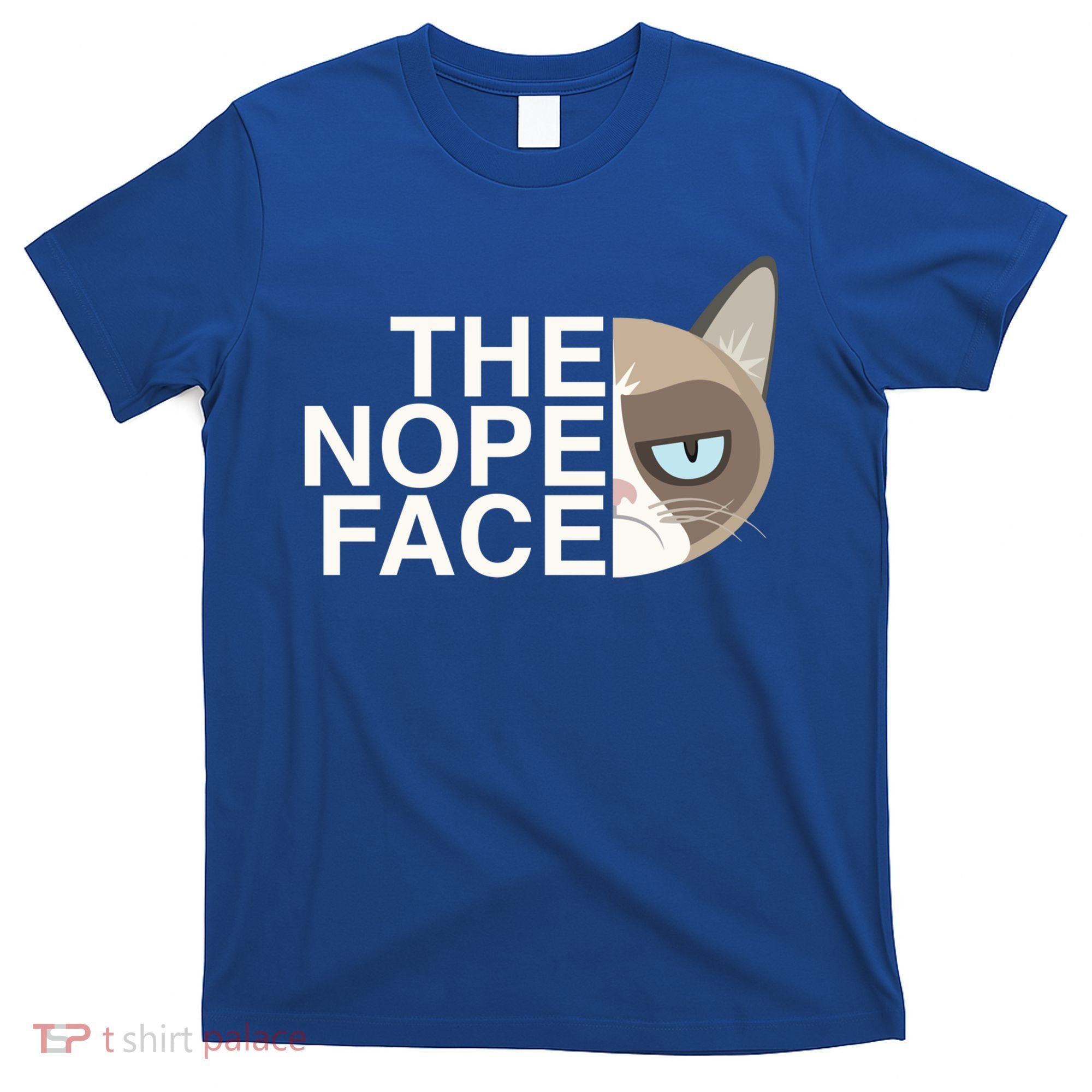 The Nope Face Funny Lazy Cat Joke Gift For Men And Women Gift T-Shirt