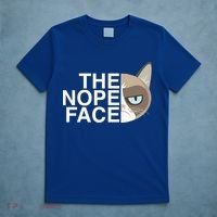 The Nope Face Funny Lazy Cat Joke Gift For Men And Women Gift T-Shirt thumb 5