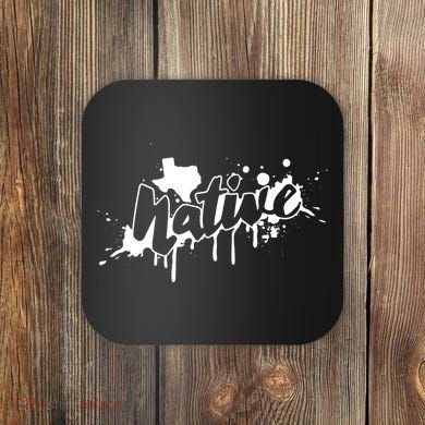 Texas Native Graphic Coaster