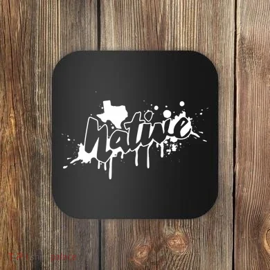 Texas Native Graphic Coaster