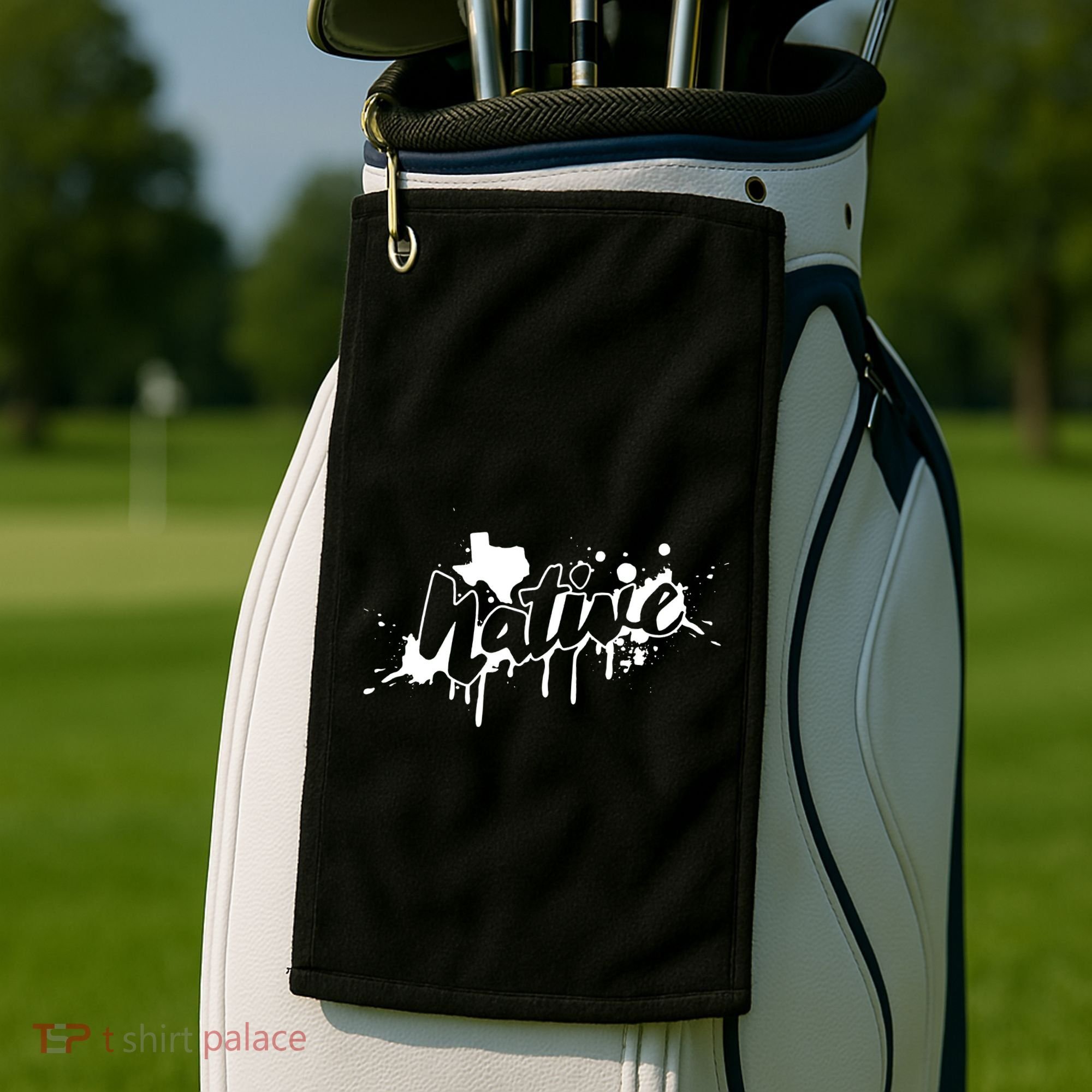 Texas Native Graphic Golf Towel