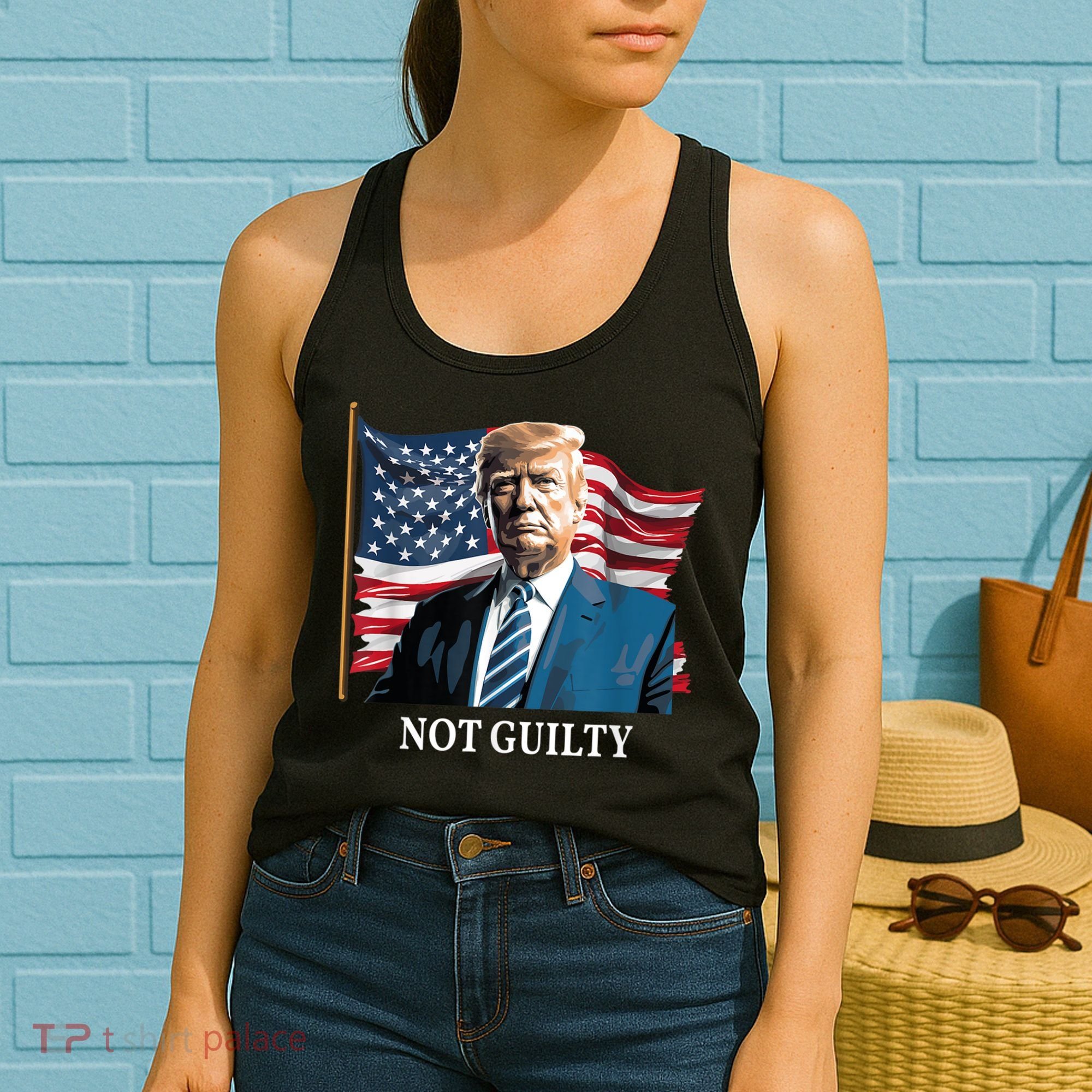 Trump Not Guilty Women's Tank Top