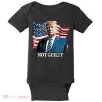 Trump Not Guilty Baby Bodysuit thumb 0