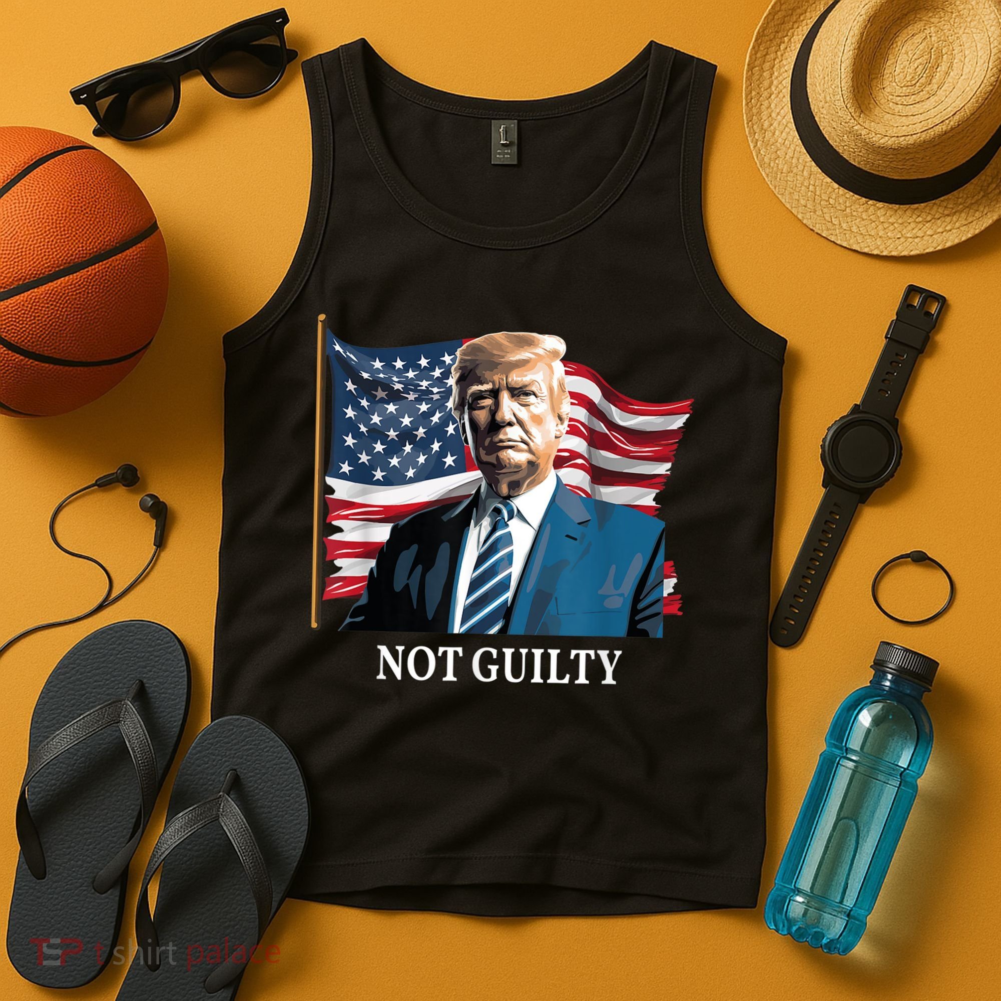 Trump Not Guilty Tank Top