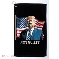 Trump Not Guilty Golf Towel thumb 0