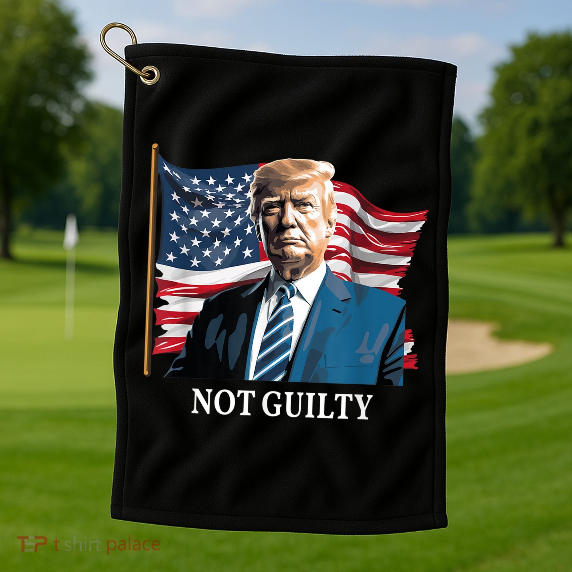 Trump Not Guilty Golf Towel