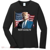 Trump Not Guilty Women's Long Sleeve Shirt thumb 0