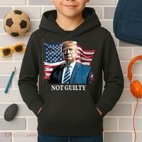 Trump Not Guilty Kids Hoodie thumb 2