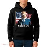 Trump Not Guilty Kids Hoodie thumb 4