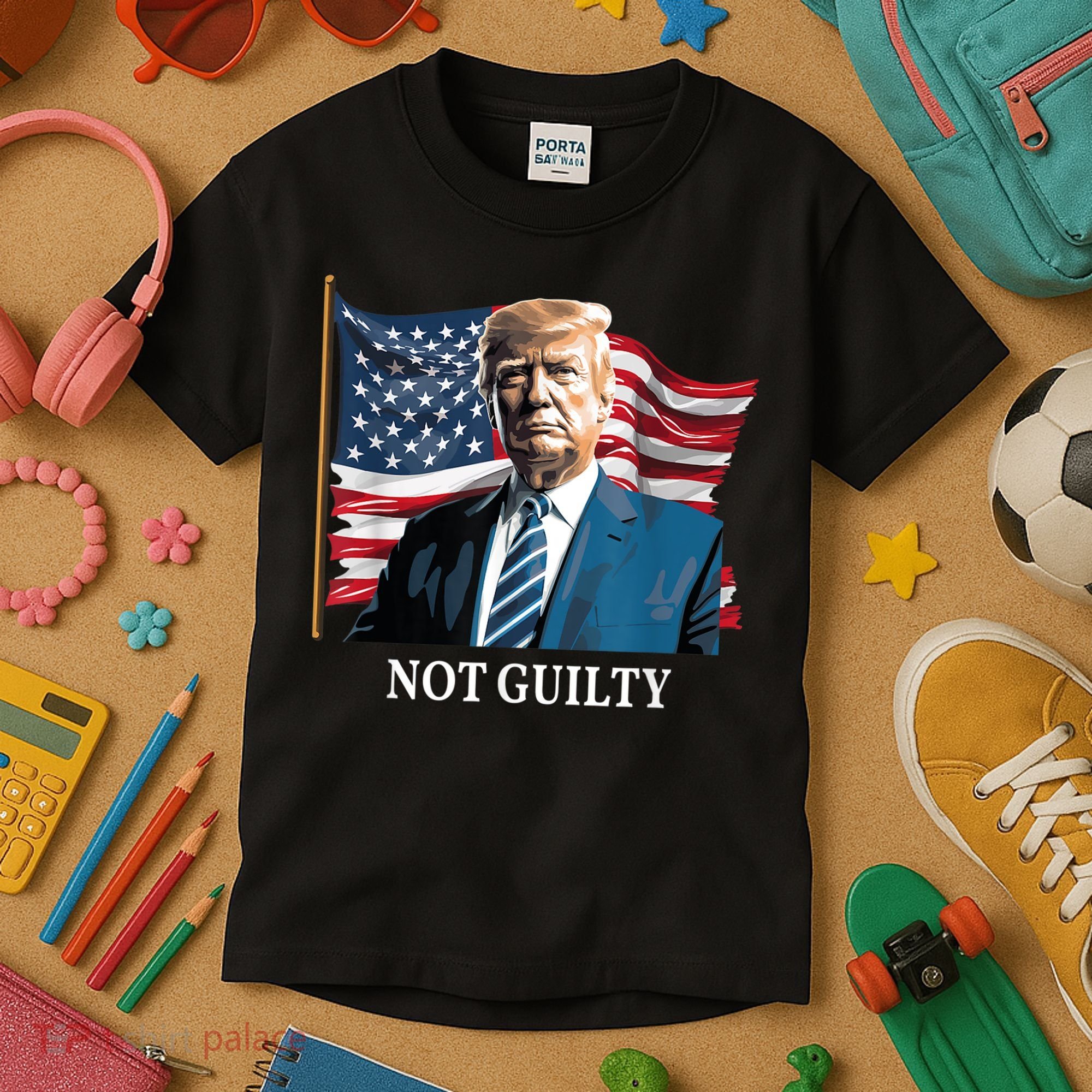 Trump Not Guilty Kids T-Shirt
