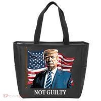 Trump Not Guilty Tote Bag thumb 0