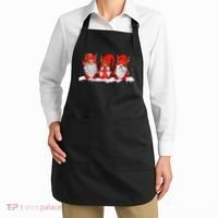 Three Nordic Gnomes Winter Christmas Swedish Elves TShirt Apron thumb 2