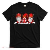 Three Nordic Gnomes Winter Christmas Swedish Elves TShirt T-Shirt thumb 0
