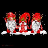 Three Nordic Gnomes Winter Christmas Swedish Elves TShirt Coffee Mug thumb 5