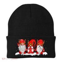 Three Nordic Gnomes Winter Christmas Swedish Elves TShirt Beanie thumb 0