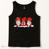 Three Nordic Gnomes Winter Christmas Swedish Elves TShirt Tank Top thumb 2
