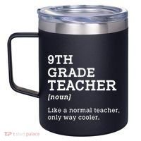 Team Ninth Grade Back To School 9th Grade Teacher Student 12oz Stainless Steel Coffee Mug thumb 2