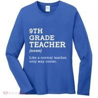 Team Ninth Grade Back To School 9th Grade Teacher Student Women's Long Sleeve Shirt thumb 0