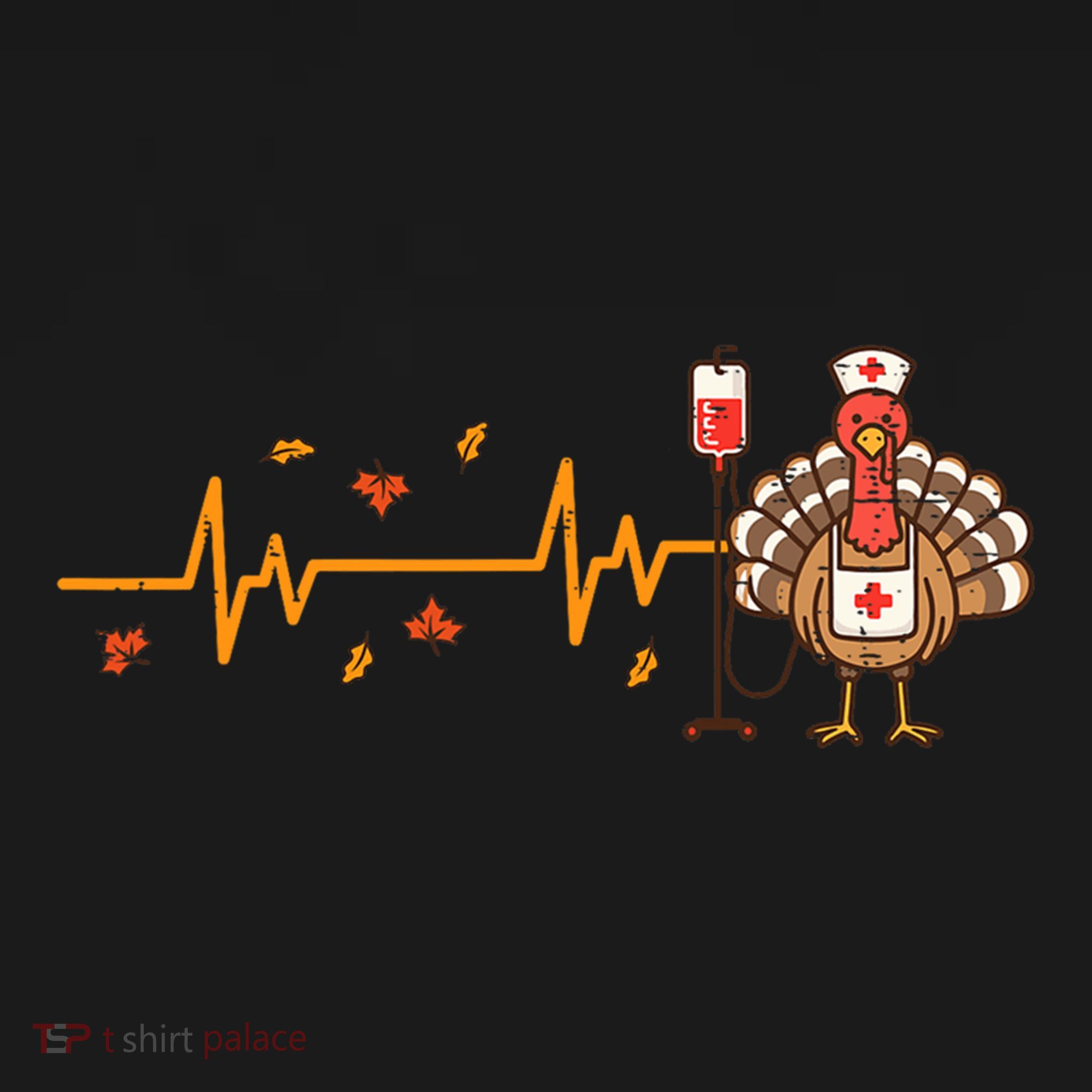 Thanksgiving Nurse Heartbeat Turkey Fall Tote Bag