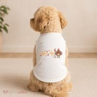 Thanksgiving Nurse Heartbeat Turkey Fall Doggie Tank thumb 2