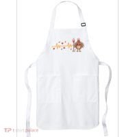 Thanksgiving Nurse Heartbeat Turkey Fall Apron thumb 0