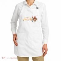 Thanksgiving Nurse Heartbeat Turkey Fall Apron thumb 2