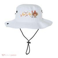 Thanksgiving Nurse Heartbeat Turkey Fall Bucket Hat thumb 0