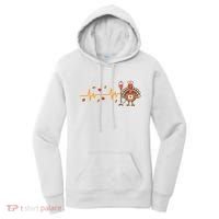 Thanksgiving Nurse Heartbeat Turkey Fall Women's Hoodie thumb 0