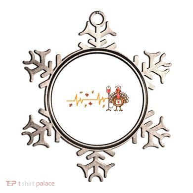 Thanksgiving Nurse Heartbeat Turkey Fall Ornament