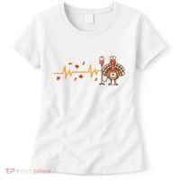 Thanksgiving Nurse Heartbeat Turkey Fall Women's T-Shirt thumb 0