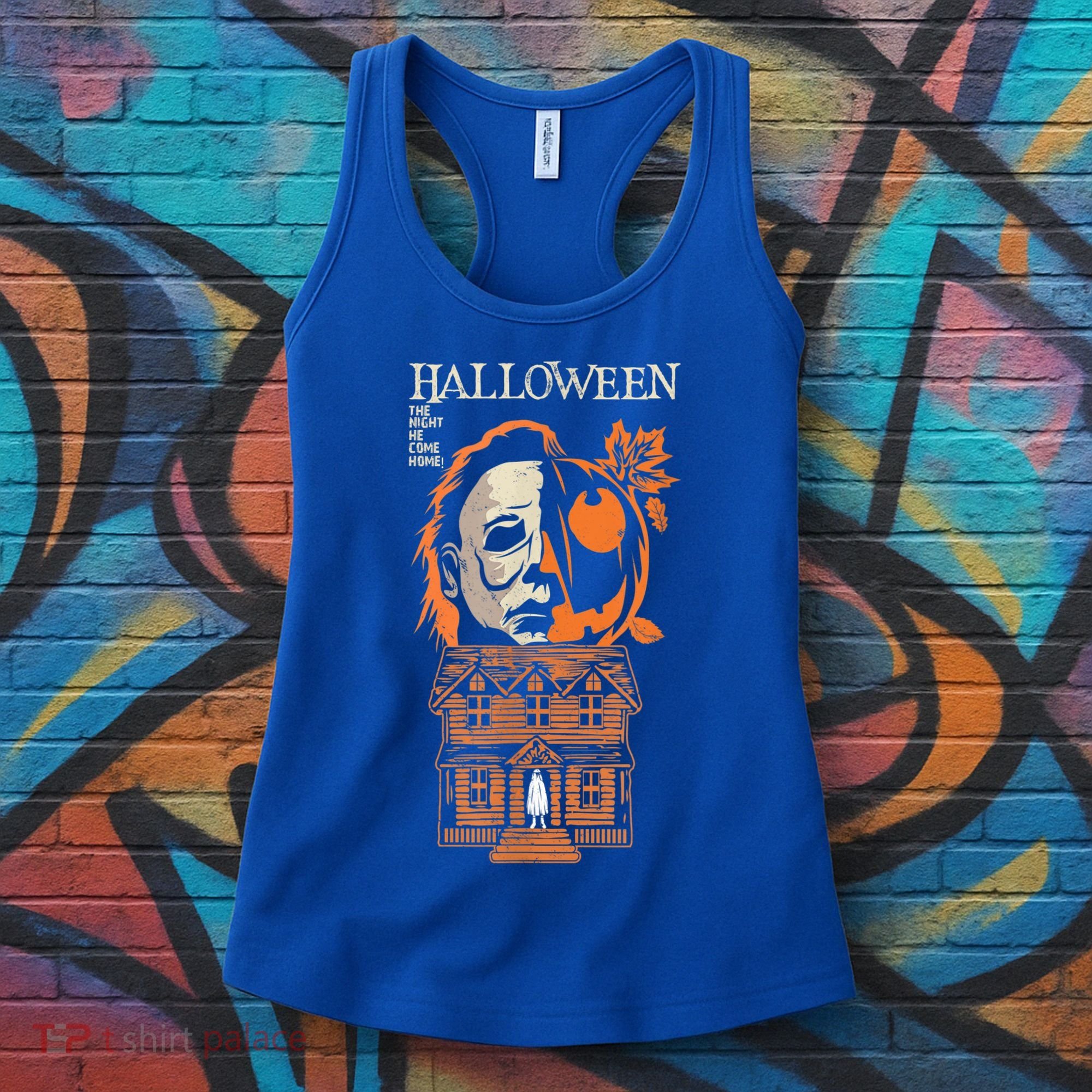 The Night He Came Home Lazy Halloween Costume Horror Movie Women's Tank Top