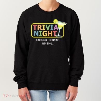 Trivia Night Ing Thinking Winning Quiz Game Cool Gift Women's Sweatshirt