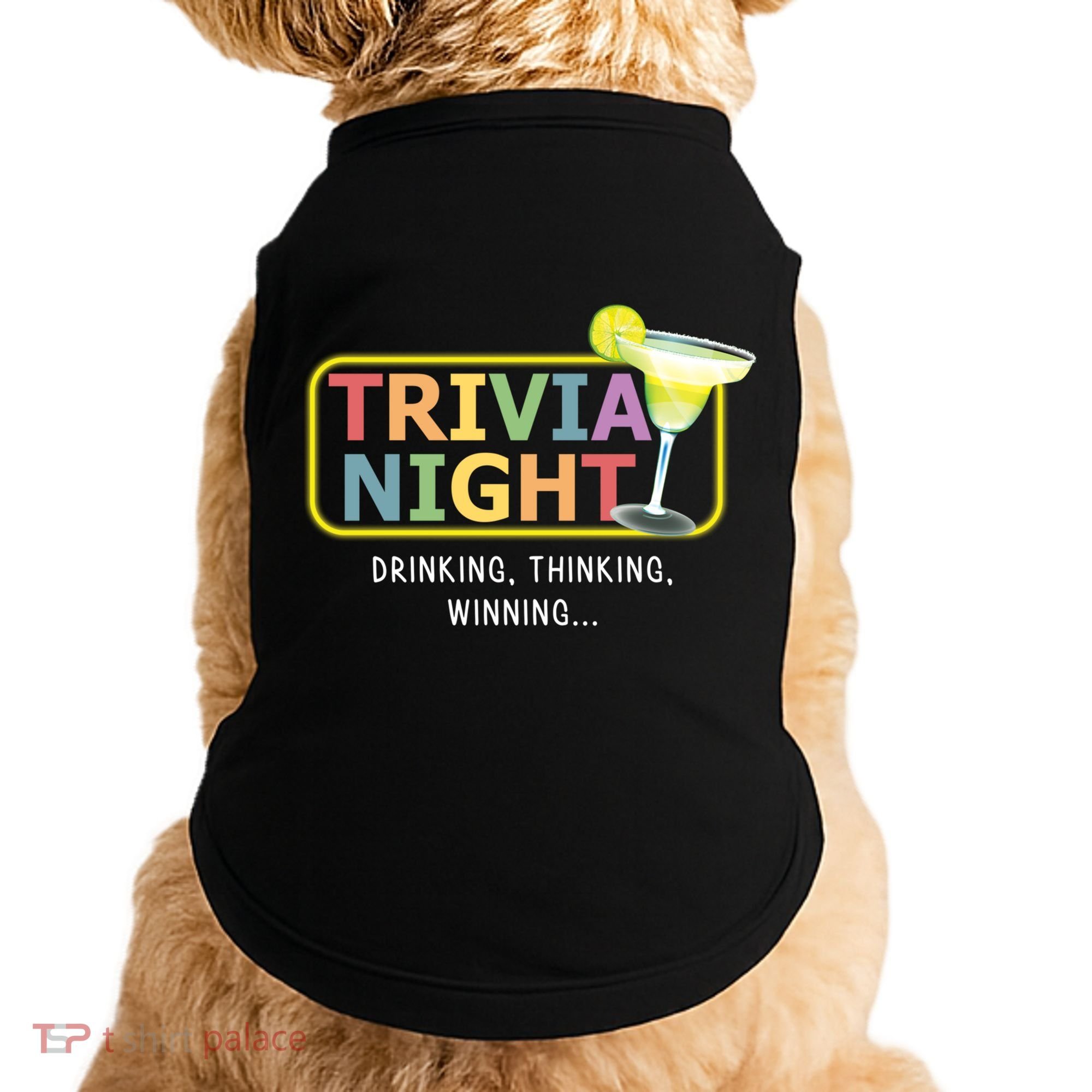 Trivia Night Ing Thinking Winning Quiz Game Cool Gift Doggie Tank