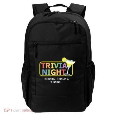 Trivia Night Ing Thinking Winning Quiz Game Cool Gift Backpack