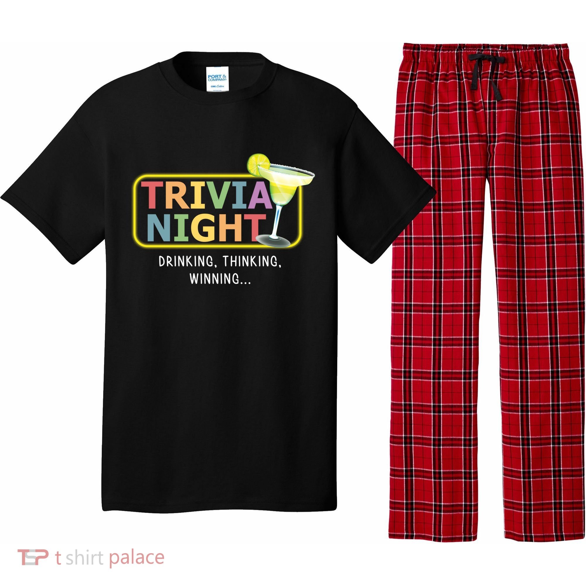 Trivia Night Ing Thinking Winning Quiz Game Cool Gift Pajama Set