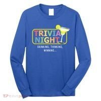 Trivia Night Ing Thinking Winning Quiz Game Cool Gift Long Sleeve Shirt thumb 0