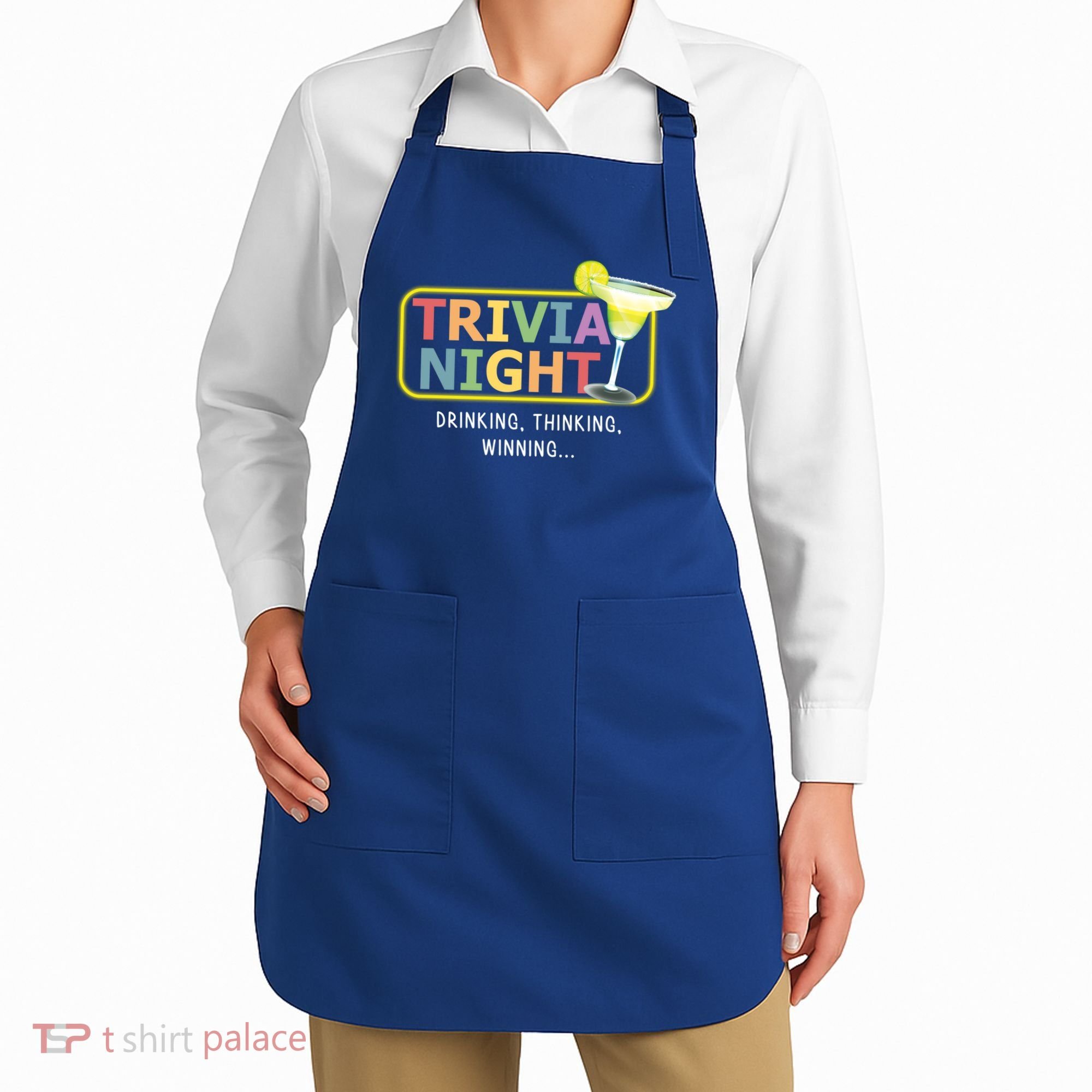 Trivia Night Ing Thinking Winning Quiz Game Cool Gift Apron