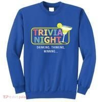 Trivia Night Ing Thinking Winning Quiz Game Cool Gift Sweatshirt thumb 0