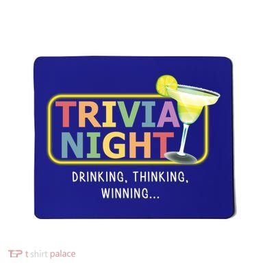 Trivia Night Ing Thinking Winning Quiz Game Cool Gift Mousepad