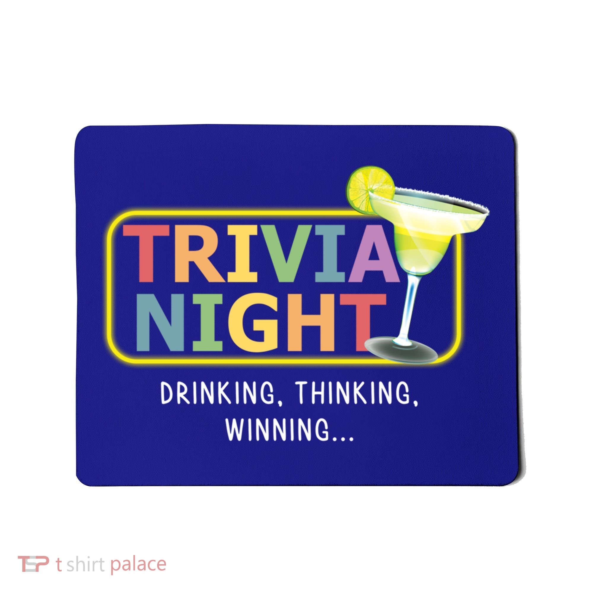 Trivia Night Ing Thinking Winning Quiz Game Cool Gift Mousepad