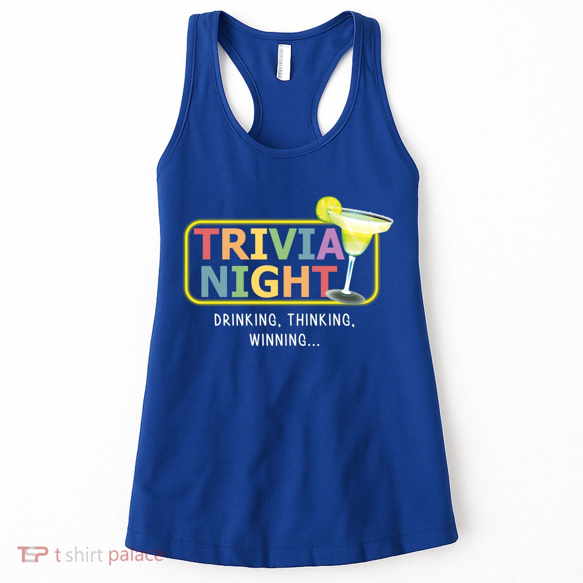 Trivia Night Ing Thinking Winning Quiz Game Cool Gift Women's Tank Top
