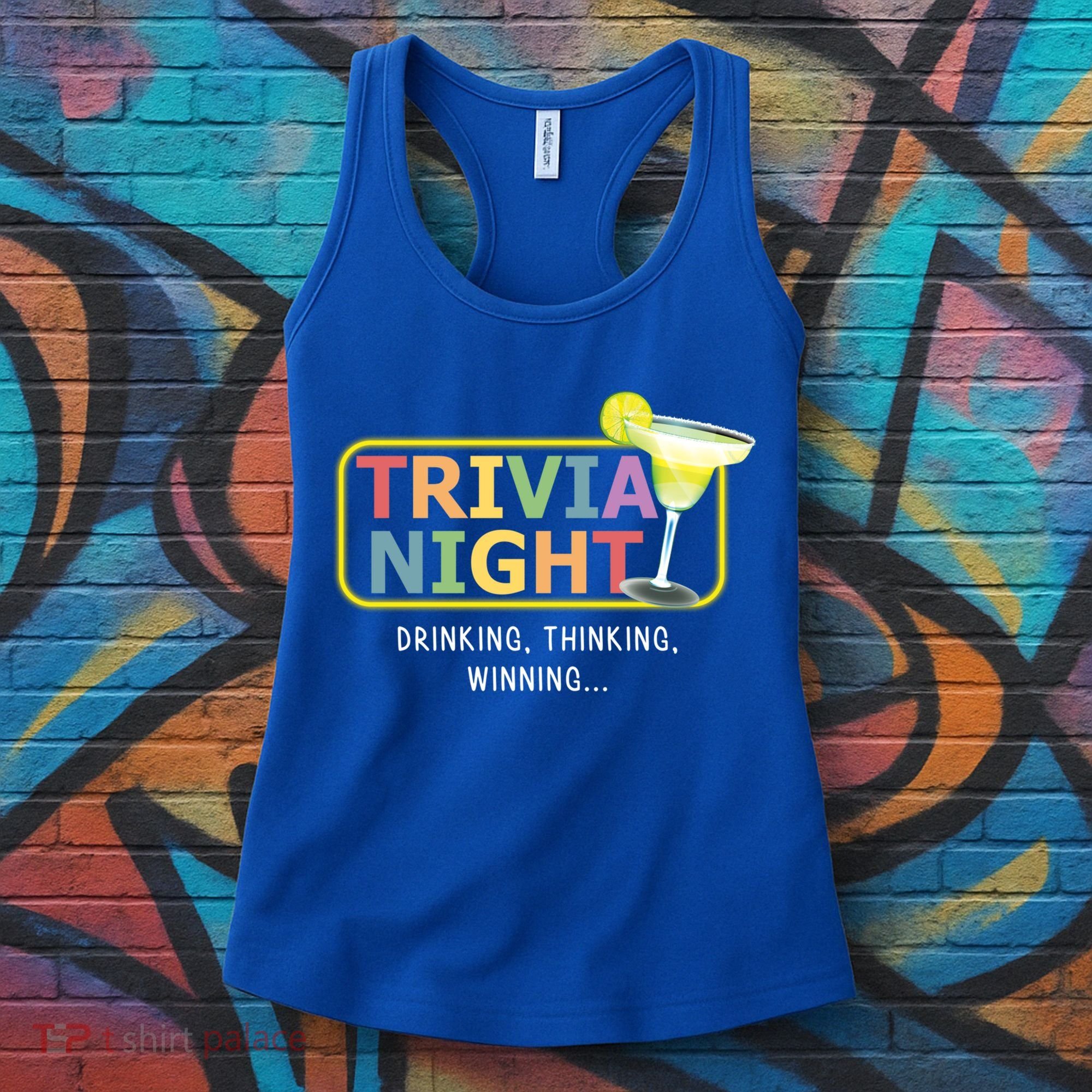 Trivia Night Ing Thinking Winning Quiz Game Cool Gift Women's Tank Top