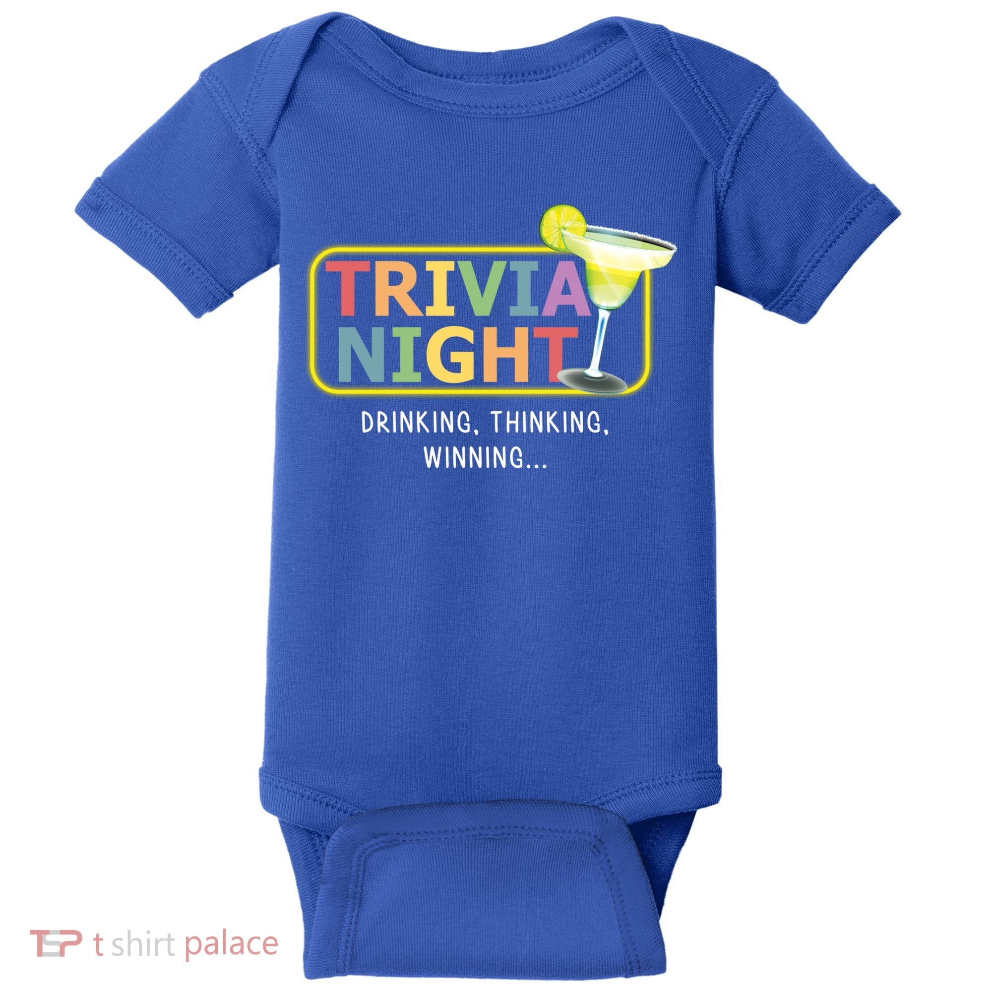 Trivia Night Ing Thinking Winning Quiz Game Cool Gift Baby Bodysuit