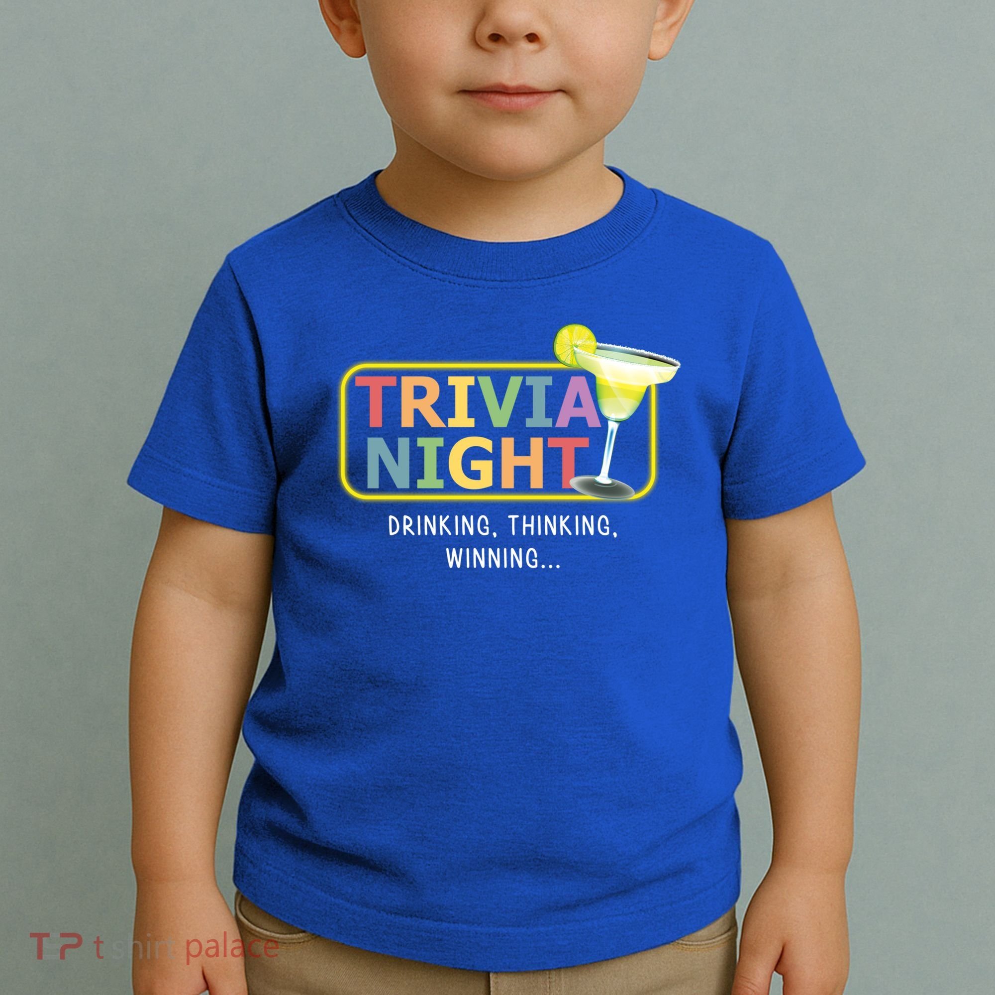 Trivia Night Ing Thinking Winning Quiz Game Cool Gift Toddler T-Shirt