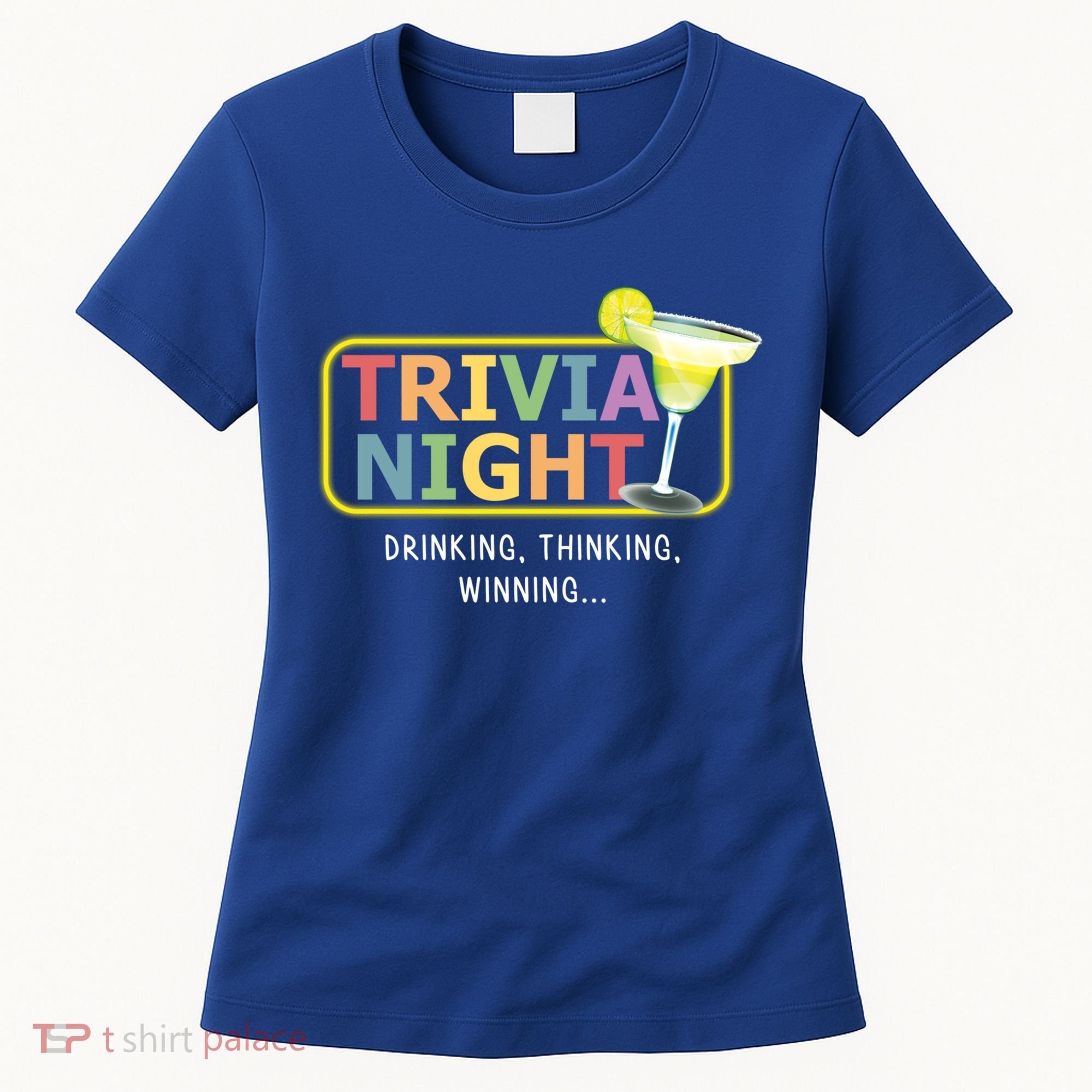 Trivia Night Ing Thinking Winning Quiz Game Cool Gift Women's T-Shirt