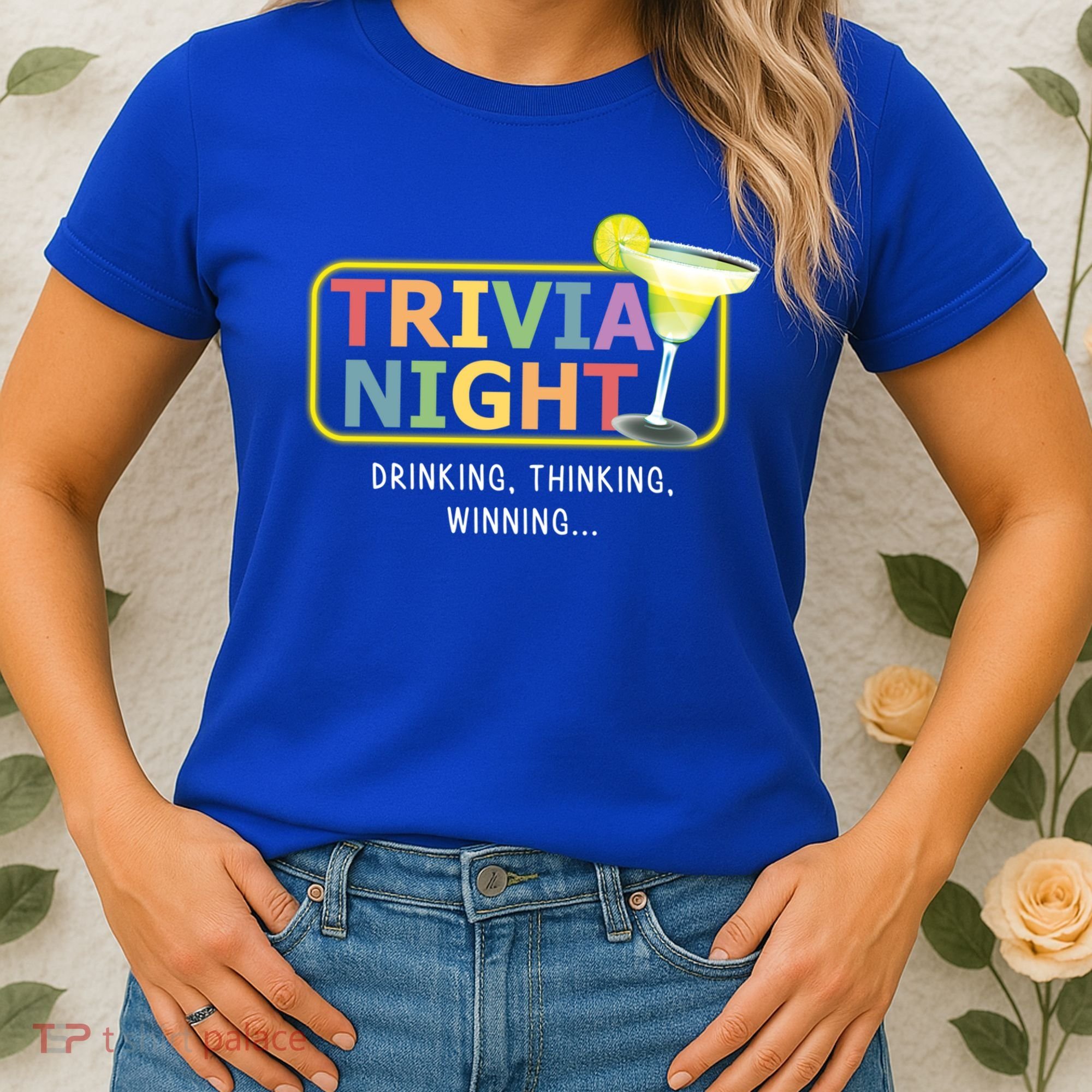 Trivia Night Ing Thinking Winning Quiz Game Cool Gift Women's T-Shirt